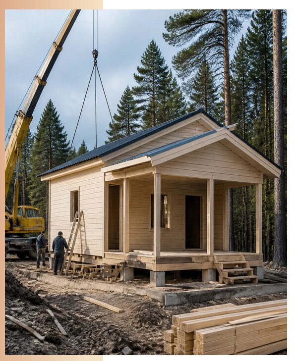 Дачные домики под ключ в Камне-на-Оби с доставкой и установкой